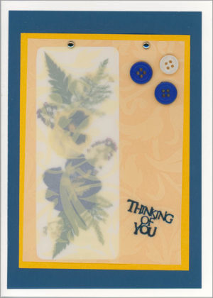 HC 122 - 5x7 Handcrafted Greeting Card